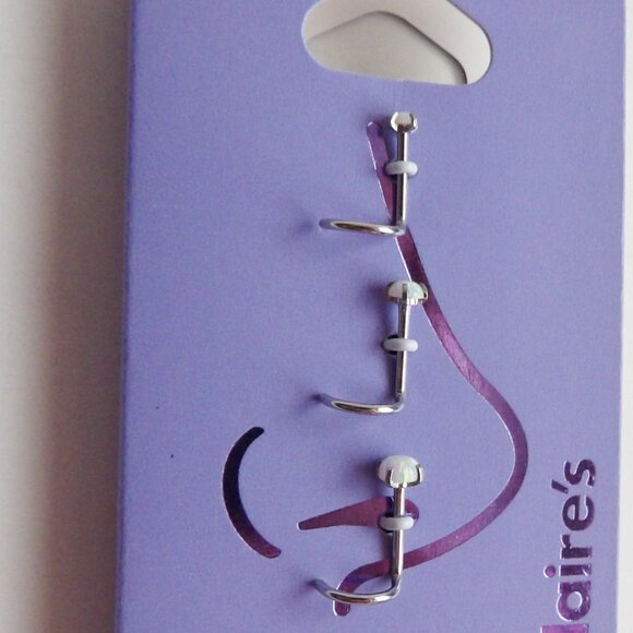 Claire's Bundle of 3 Packages Stainless Steel Nose Jewelry Mostly Studs - Picture 12 of 13